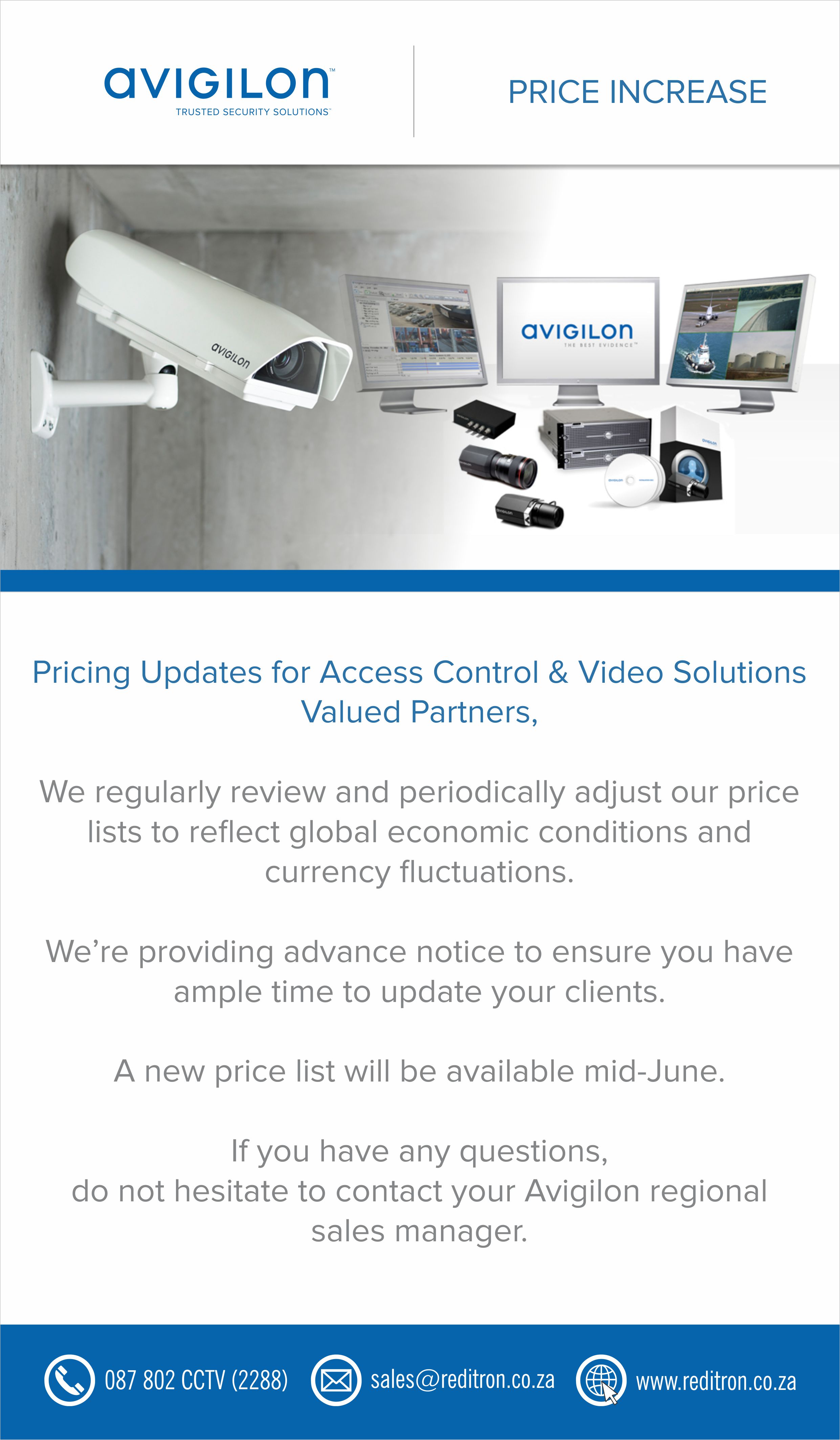 2017 June Avigilon Price Increace Notice
