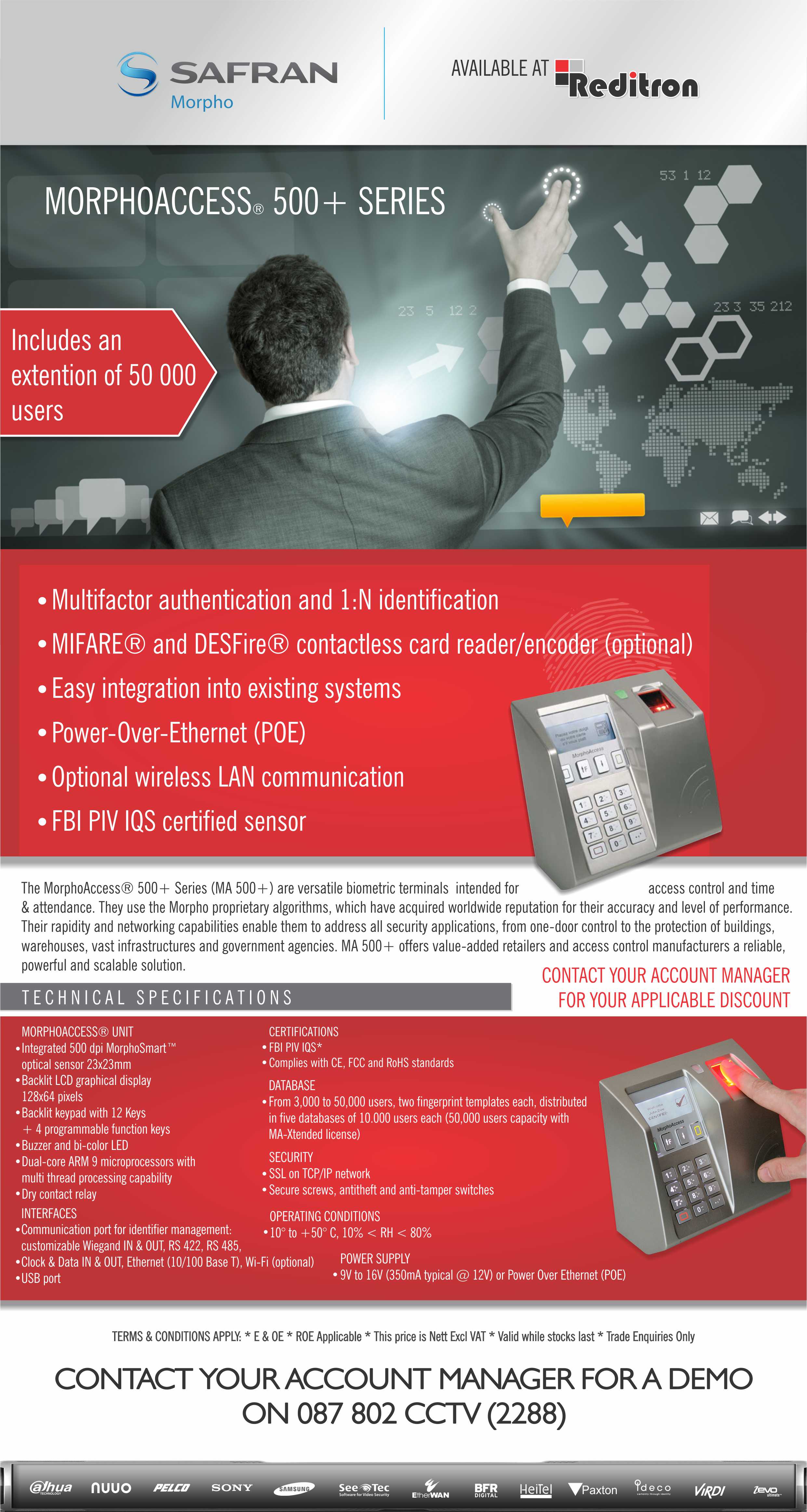 2016 Apr Safran Morpho MA500 Website